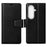 HANMAN Mill Series for Samsung	Galaxy Z Fold7 5G Case Wallet Stand PU Leather Phone Cover - Black - 1