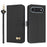 For iPhone Air Case Bowknot Decor Wallet Leather Phone Cover with Wrist Strap - Black - 1
