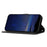 For iPhone 17 Case Imprinted Line Leather Phone Cover with Handy Strap - Black - 3