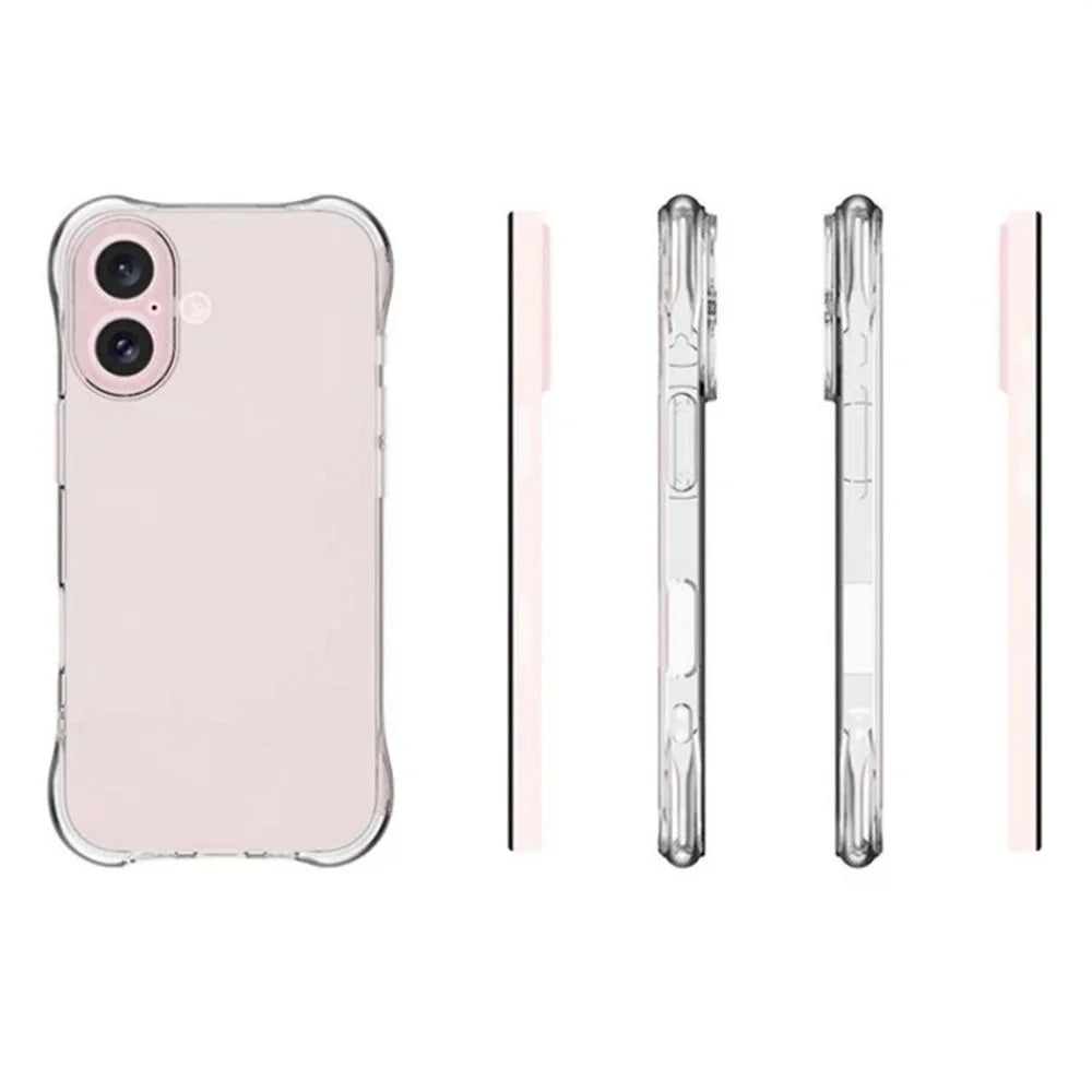 TYMEI For iPhone 17 Case Four Corner Shockproof 1.5mm Clear Phone Cover - 4