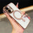 For iPhone 16 Magnetic Case Electroplated 2.0mm Acrylic TPU Phone Back Cover - Pink - 2