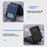 For Samsung Galaxy Z Flip7 5G Case Card Holder Ring Holder Kickstand PU + PC Phone Cover with Chain - Purple - 5