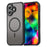 WANLONFENG FD Series For iPhone 17 Magnetic Case with Screen Film, Skin Touch TPU + PC Phone Back Cover - Black - 2