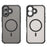 WANLONFENG FD Series For iPhone 17 Magnetic Case with Screen Film, Skin Touch TPU + PC Phone Back Cover - Black - 3