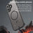 WANLONFENG FD Series For iPhone 17 Magnetic Case with Screen Film, Skin Touch TPU + PC Phone Back Cover - Black - 4