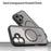 WANLONFENG FD Series For iPhone 17 Magnetic Case with Screen Film, Skin Touch TPU + PC Phone Back Cover - Black - 5