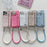 For iPhone 16 Pro Max Case Zipper Card Holder Mirror Snake Texture PU + PC Back Cover with Lanyard - White - 7