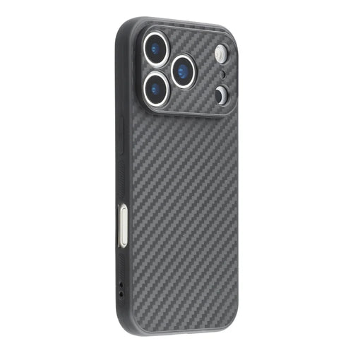 For iPhone 17 Pro Max Case Flexible TPU Carbon Fiber Texture Shockproof Phone Cover - 1