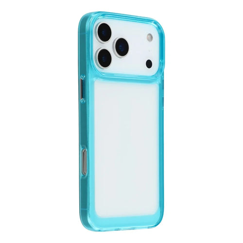 For iPhone 18 Pro / 17 Pro Cell Phone Case TPU + PC 2.0mm Anti-Scratch Cover - Transparent Blue - 1