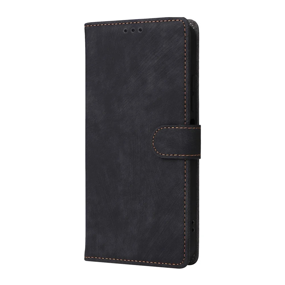 For Infinix Smart 10 / TECNO Pop 10 Case Wallet RFID Blocking PU Leather Phone Cover Stand with Strap - Black - 6