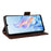 For ZTE Blade A76 5G Case with Wrist Strap Litchi Texture PU Leather Wallet Phone Cover - Brown - 3