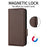 For ZTE Blade A76 5G Case with Wrist Strap Litchi Texture PU Leather Wallet Phone Cover - Brown - 5
