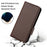 For ZTE Blade A76 5G Case with Wrist Strap Litchi Texture PU Leather Wallet Phone Cover - Brown - 6