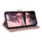 For TCL 60 SE NxtPaper 5G Case with Shoulder / Wrist Strap Leather Phone Cover Stand Wallet - Pink - 4