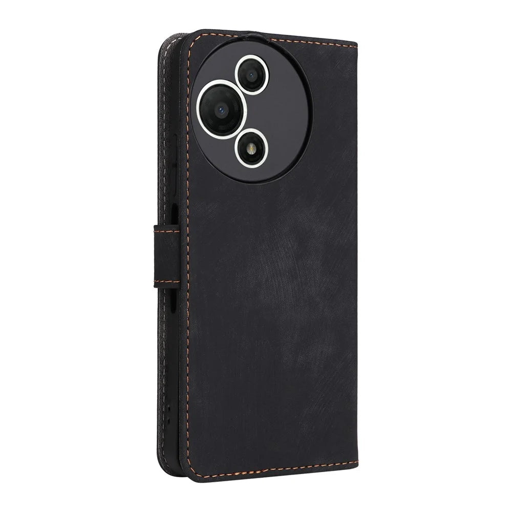 For TCL 60 SE NxtPaper 5G Case Wallet RFID Blocking PU Leather Phone Cover Stand with Strap - Black - 7