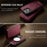 CASEME C49 For iPhone 16 Pro Max Case Compatible with MagSafe RFID Blocking Detachable Wallet Leather Phone Cover - Red - 7