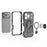For iPhone 17 Pro Case Rotatable Ring Kickstand PC + TPU Shockproof Phone Cover - Green - 3