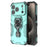 For iPhone 17 Pro Case Rotatable Ring Kickstand PC + TPU Shockproof Phone Cover - Green - 4