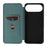 For iPhone Air Case Carbon Fiber Texture Drop-Proof PU Leather Phone Cover - Green - 3