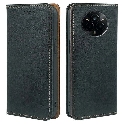 For Realme 14 Pro 5G Case Wallet RFID Blocking Leather Phone Cover Strong Magnetic Closure - Black - 1