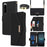 For Sony Xperia 1 IV 5G Stand Case Cross Texture PU Leather Wallet Phone Cover with Shoulder Strap  /  Makeup Mirror - Black - 1