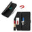 For Sony Xperia 1 IV 5G Stand Case Cross Texture PU Leather Wallet Phone Cover with Shoulder Strap  /  Makeup Mirror - Black - 6