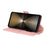 For Sony Xperia 1 VI Stand Case Cross Texture PU Leather Wallet Phone Cover with Shoulder Strap  /  Makeup Mirror - Pink - 4