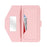 For Sony Xperia 1 VI Stand Case Cross Texture PU Leather Wallet Phone Cover with Shoulder Strap  /  Makeup Mirror - Pink - 5