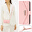 For Sony Xperia 10 VI Stand Case Cross Texture PU Leather Wallet Phone Cover with Shoulder Strap  /  Makeup Mirror - Pink - 7