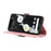 For Google Pixel 7 5G Stand Case Cross Texture PU Leather Wallet Phone Cover with Shoulder Strap  /  Makeup Mirror - Pink - 4