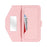 For Google Pixel 7 5G Stand Case Cross Texture PU Leather Wallet Phone Cover with Shoulder Strap  /  Makeup Mirror - Pink - 5