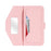 For Google Pixel 7 Pro 5G Stand Case Cross Texture PU Leather Wallet Phone Cover with Shoulder Strap  /  Makeup Mirror - Pink - 5