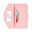 For Google Pixel 8a Stand Case Cross Texture PU Leather Wallet Phone Cover with Shoulder Strap  /  Makeup Mirror - Pink - 5