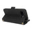 For Google Pixel 9a Stand Case Cross Texture PU Leather Wallet Phone Cover with Shoulder Strap  /  Makeup Mirror - Black - 4