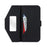For Google Pixel 9a Stand Case Cross Texture PU Leather Wallet Phone Cover with Shoulder Strap  /  Makeup Mirror - Black - 5