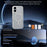 For iPhone 17 Magnetic Case Skin Touch TPU Acrylic Phone Back Cover - White - 3