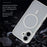 For iPhone 17 Magnetic Case Skin Touch TPU Acrylic Phone Back Cover - White - 5