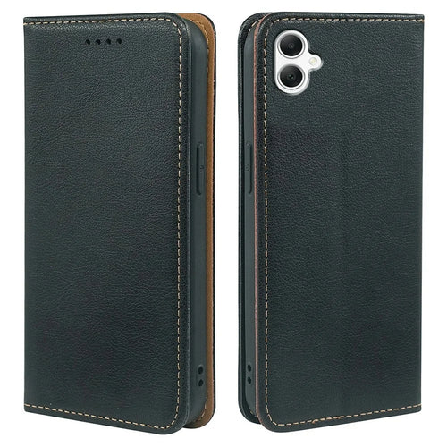 For Samsung Galaxy A05 4G Case Wallet RFID Blocking Leather Phone Cover Strong Magnetic Closure - Black - 1