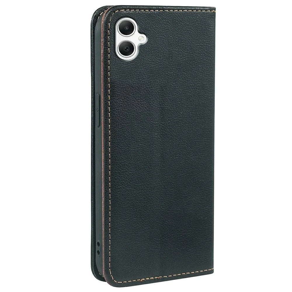 For Samsung Galaxy A05 4G Case Wallet RFID Blocking Leather Phone Cover Strong Magnetic Closure - Black - 5