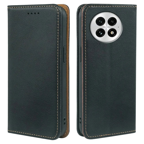 For OnePlus 13 Case Wallet RFID Blocking Leather Phone Cover Strong Magnetic Closure - Black - 1