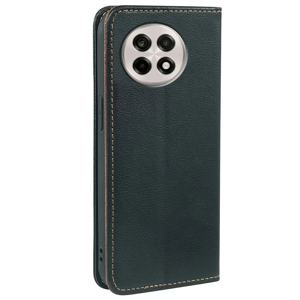 For OnePlus Ace 5 5G  /  Ace 5 Pro 5G  /  13R 5G Case Wallet RFID Blocking Leather Phone Cover Strong Magnetic Closure - Black - 5