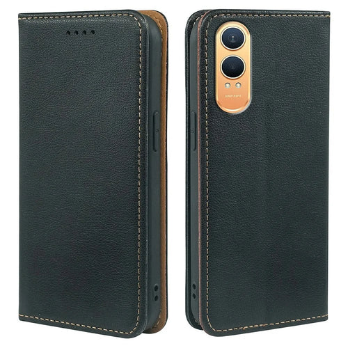 For OnePlus Nord CE4 Lite 5G Case Wallet RFID Blocking Leather Phone Cover Strong Magnetic Closure - Black - 1