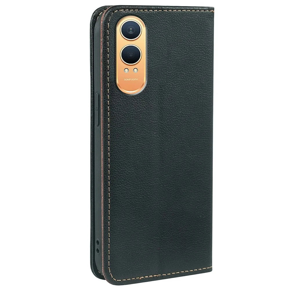 For OnePlus Nord CE4 Lite 5G Case Wallet RFID Blocking Leather Phone Cover Strong Magnetic Closure - Black - 5