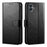For Samsung Galaxy A05 4G Case Stand Card Holder Wallet Leather Phone Cover - Black - 1