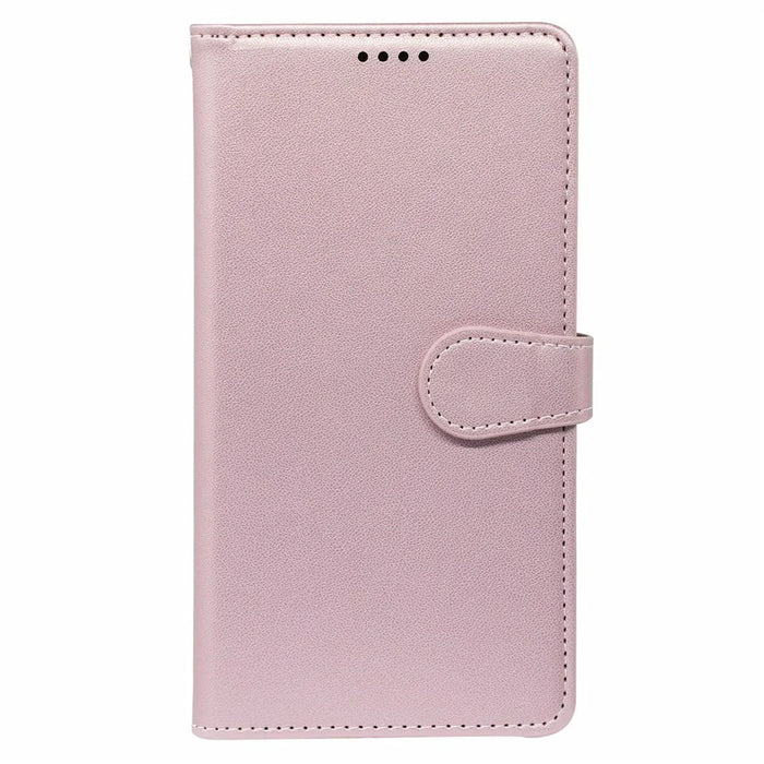 For Samsung Galaxy A06 4G Case with 9 Card Slots PU Leather Stand Phone Cover - Rose Gold - 5