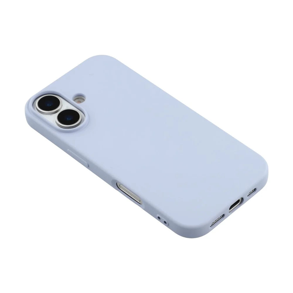For iPhone 17 TPU Case Soft Fiber Lining Anti-Scratch Phone Cover - Light Purple - 4