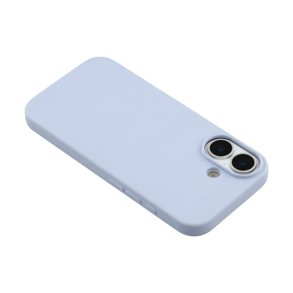 For iPhone 17 TPU Case Soft Fiber Lining Anti-Scratch Phone Cover - Light Purple - 5