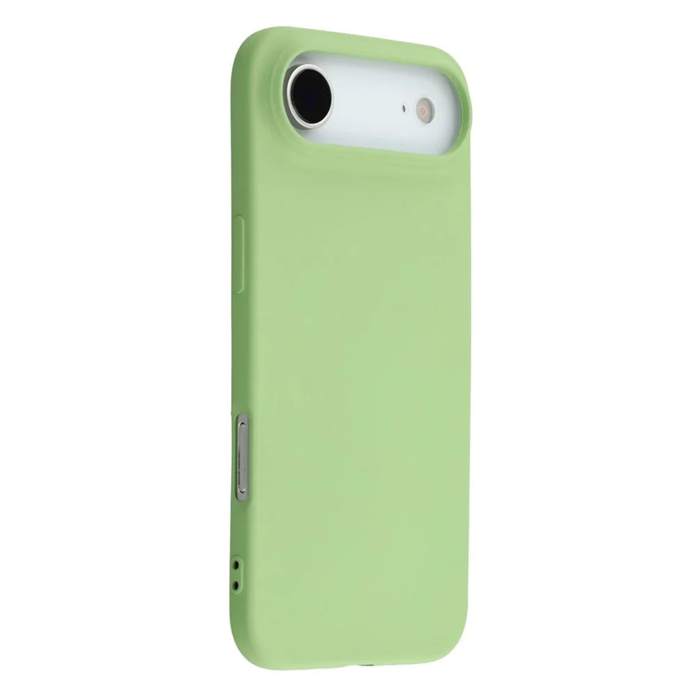 For iPhone Air TPU Case Soft Fiber Lining Anti-Scratch Phone Cover - Matcha Green - 1