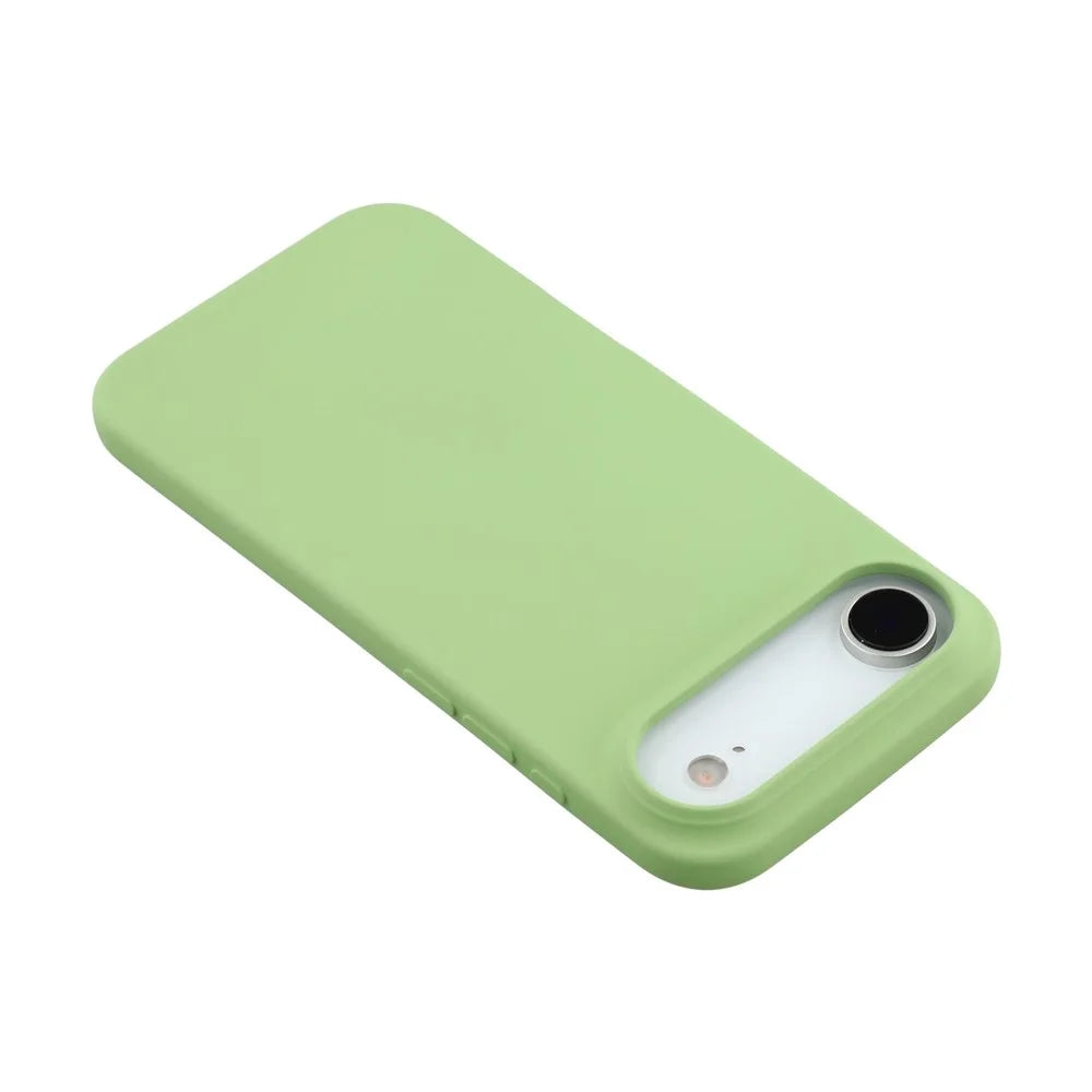 For iPhone Air TPU Case Soft Fiber Lining Anti-Scratch Phone Cover - Matcha Green - 5
