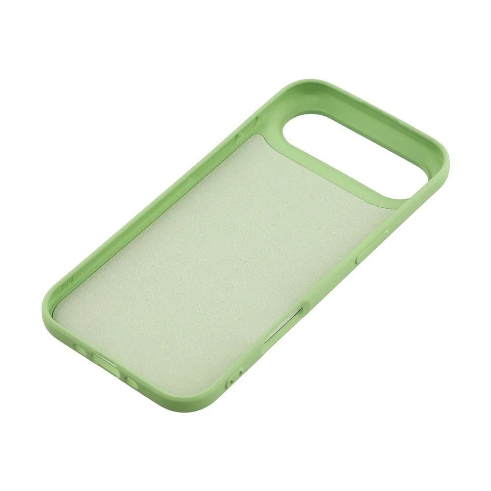 For iPhone Air TPU Case Soft Fiber Lining Anti-Scratch Phone Cover - Matcha Green - 6